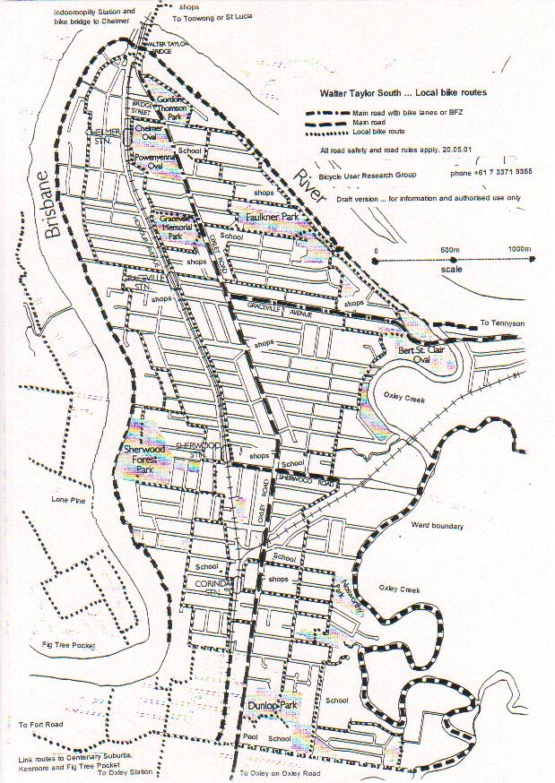 Oxley-Chelmer Bike Route Map!